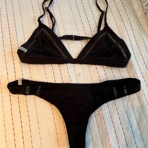 Black Triangle Bikini Set by Rhythm